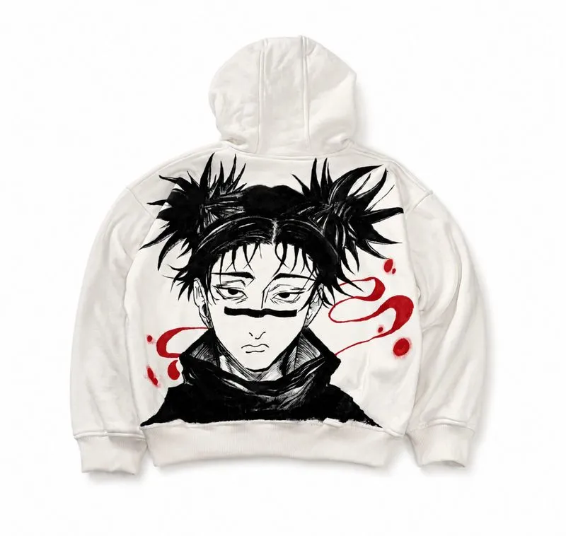 Hoodie Boxy Choso, Handpaint photo 1