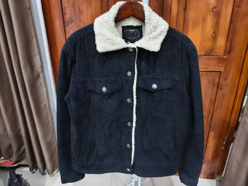 Jaket trucker corduroy Sherpa lined berskha photo 1