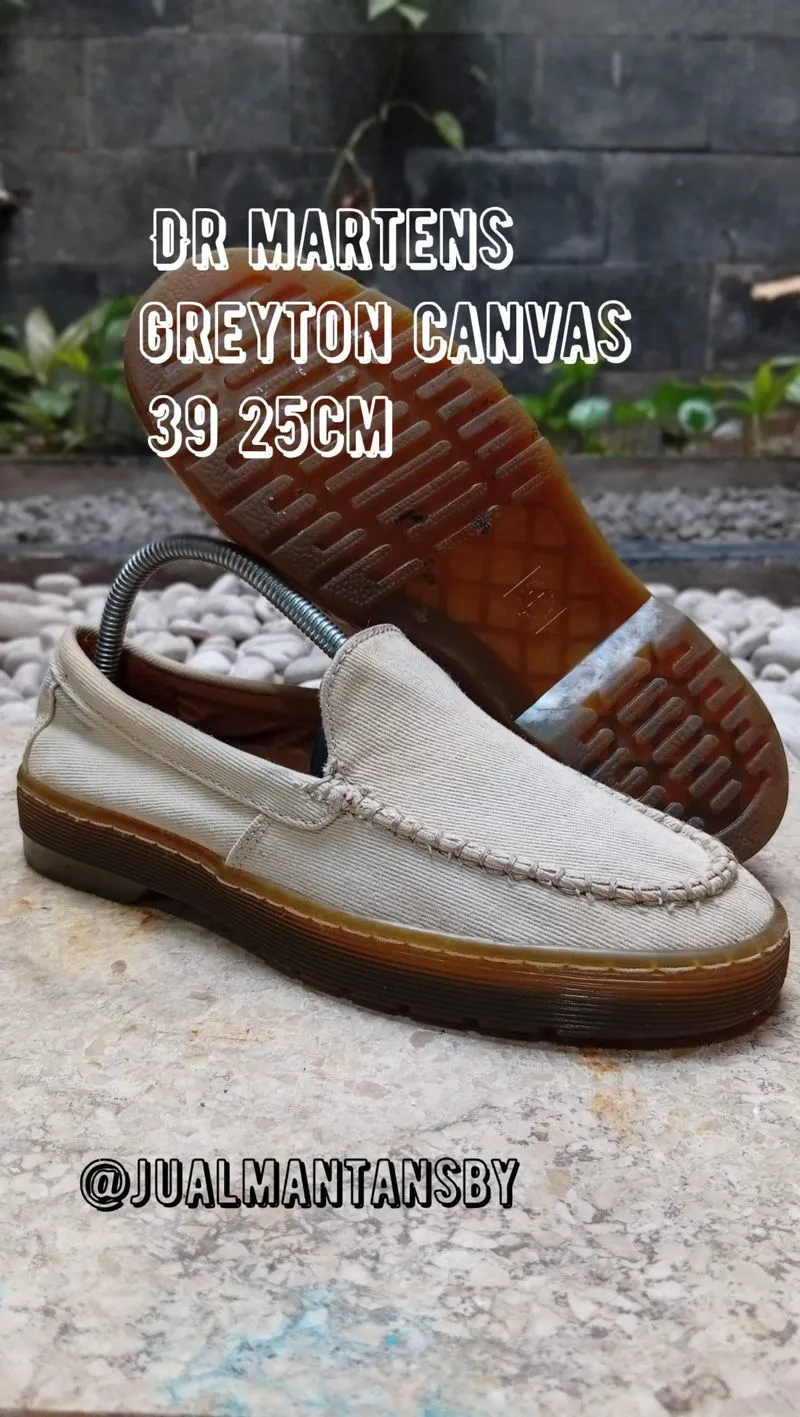 DR MARTENS Greyton Canvas Slip On Loafers Made in China photo 1