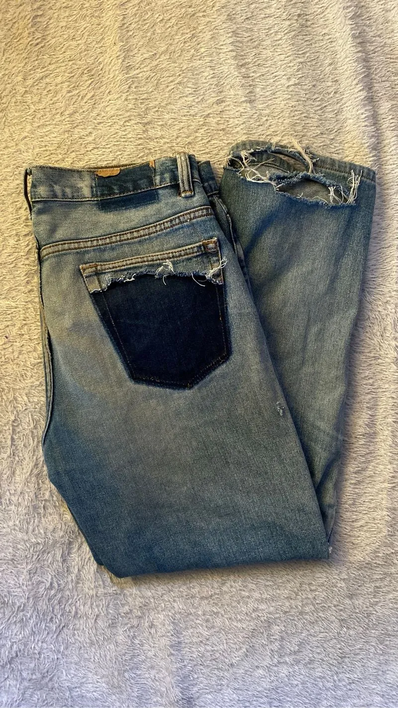distressed carvil jeans photo 1