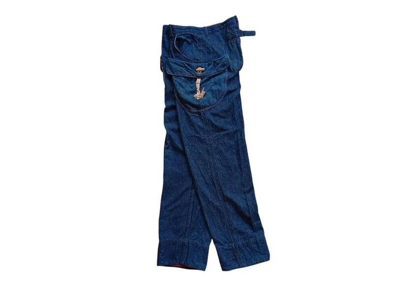 CPS denim sidepocket buckleback pants photo 1