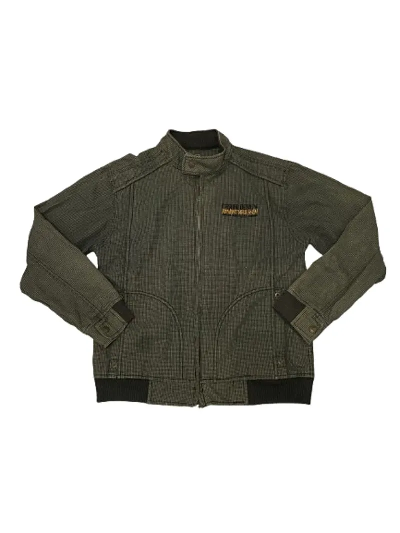 Streetwear Casual Harrington jacket Pria green black photo 1