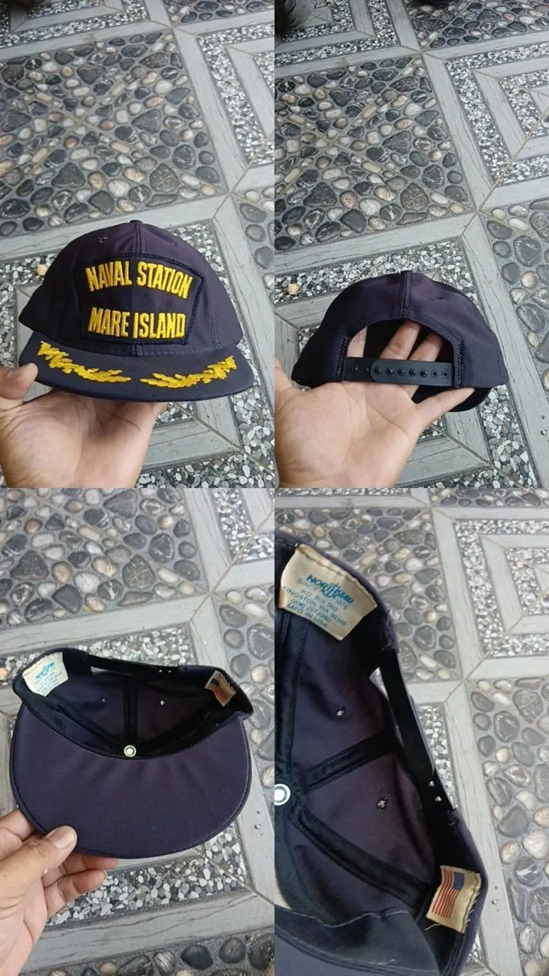 Topi padi vintage Naval station photo 1