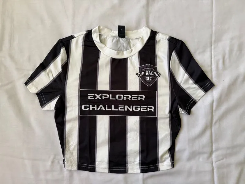 crop jersey tee photo 1
