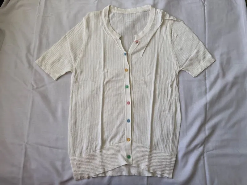 ribbed knit cardigan photo 1