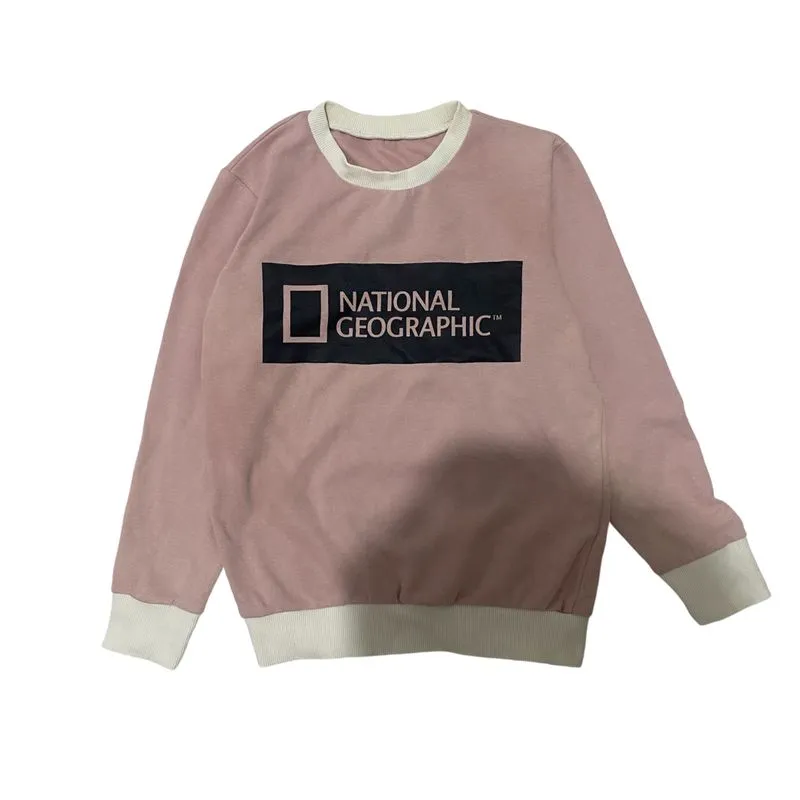 National Geographic Casual Hoody Wanita white pink photo 1