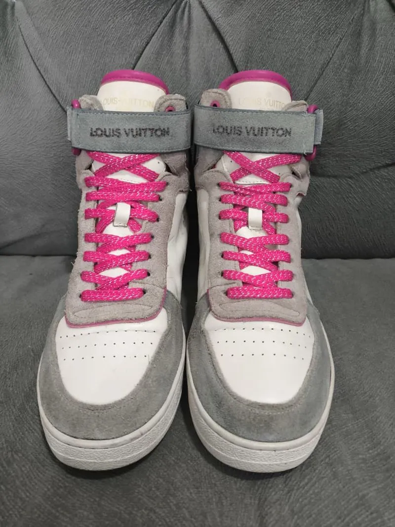 ✨ Louis Vuitton Boombox Sneaker Boot White Multicolor ✨ photo 1