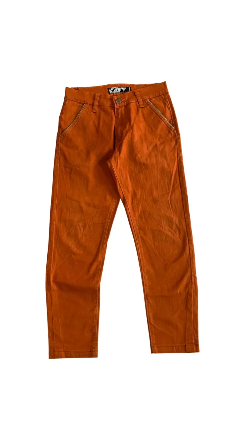 DC Shoes Chino Pants Burnt Orange Tapered Fit photo 1