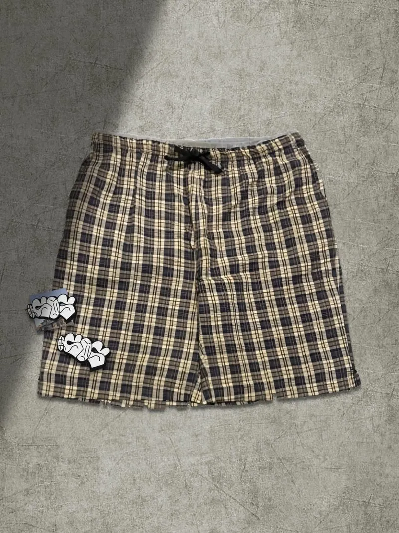 CLA'S BERRY PLAID SHORT PANTS (ADJUSTABLE PANTS) photo 1