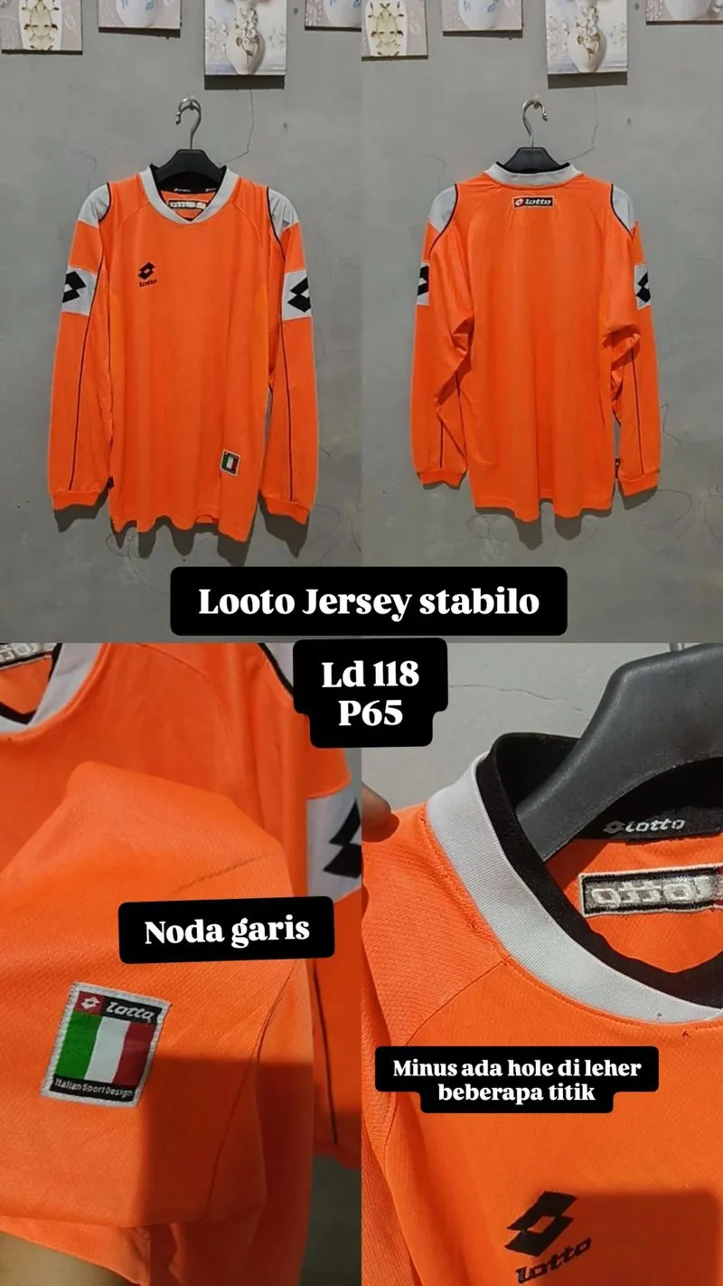 Jersey lotto neon stabilo orange photo 1