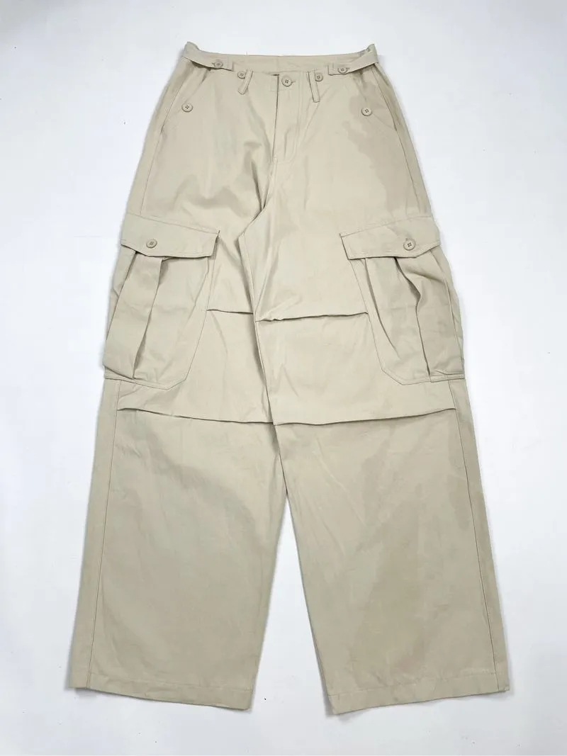 Cargo Wide Pants Cream photo 1