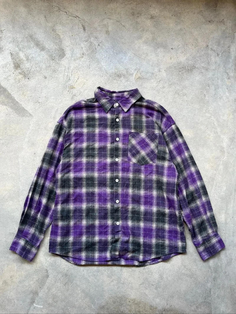 Flanel ungu backhit sablon photo 1