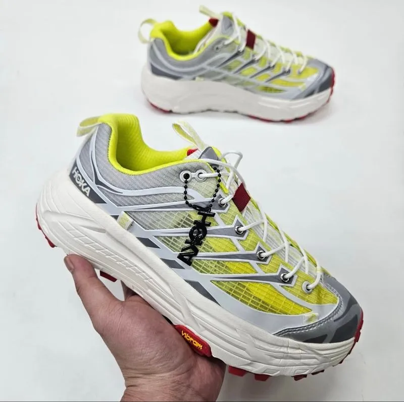 [Termurah] Sneakers - Hoka Mafate Three2 Gray Neon photo 1