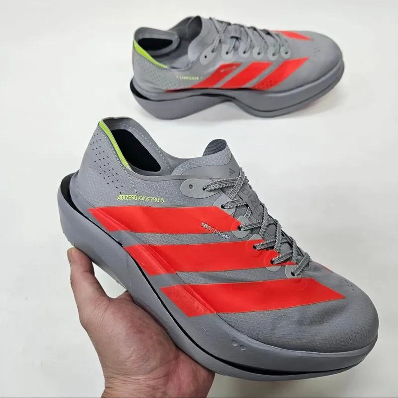 [Termurah] Sneakers - Adidas Adizero Adios Pro5 Grey Red Siz photo 1