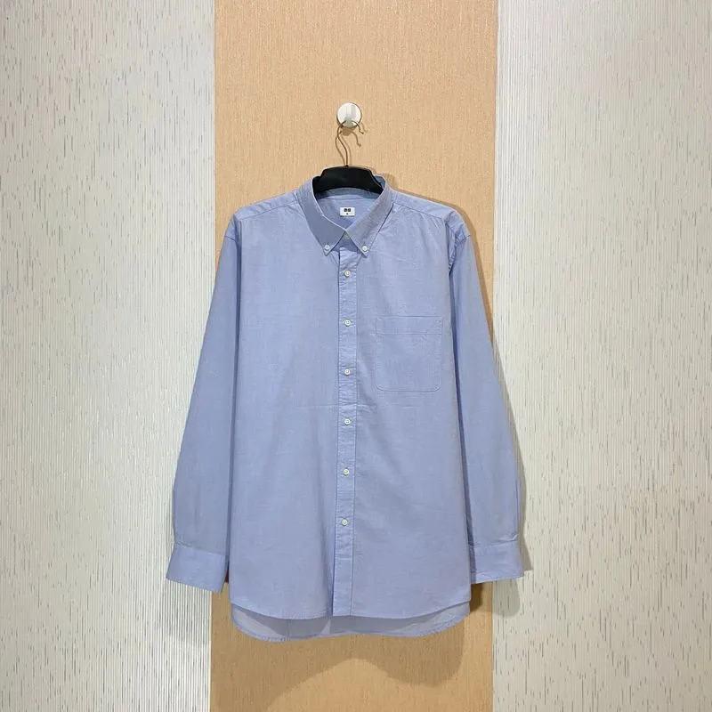 Kemeja UNIQLO Light Blue Size XL photo 1