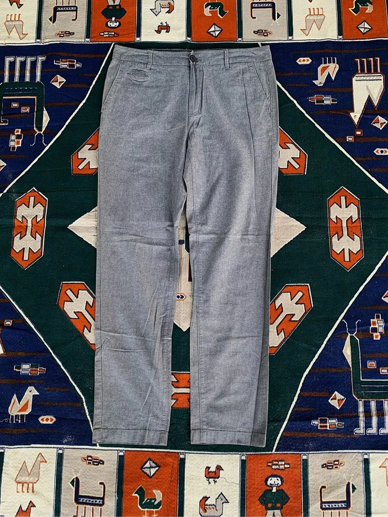 celana panjang chino gray GIORDANO photo 1