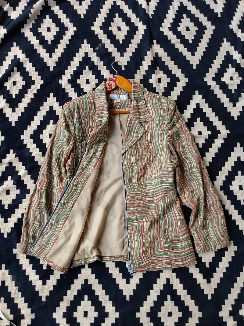 Vintage Women Blazer Jacket Formal Indie Skena Rock Style  photo 1
