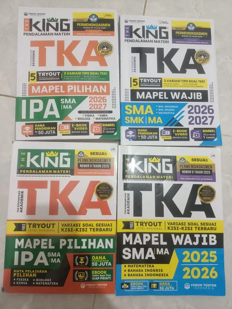 Buku TKA The King 2025-2026 dan 2026-2027 - Wajib & Pilihan photo 1