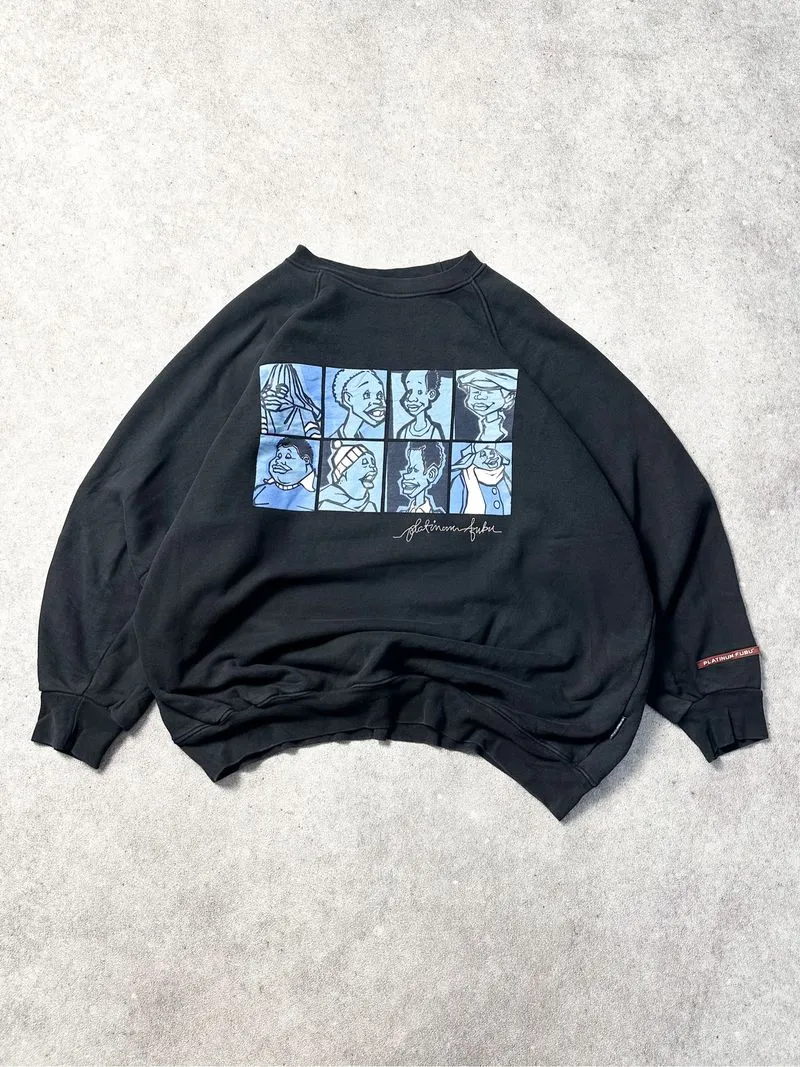 90s Platinum Fubu Fat Albert All Icon HeavyWeight Sweatshirt photo 1
