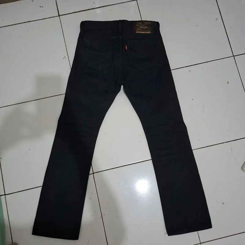 Jeans Rude gallery japan selvedge red line 13oz black wash d photo 1