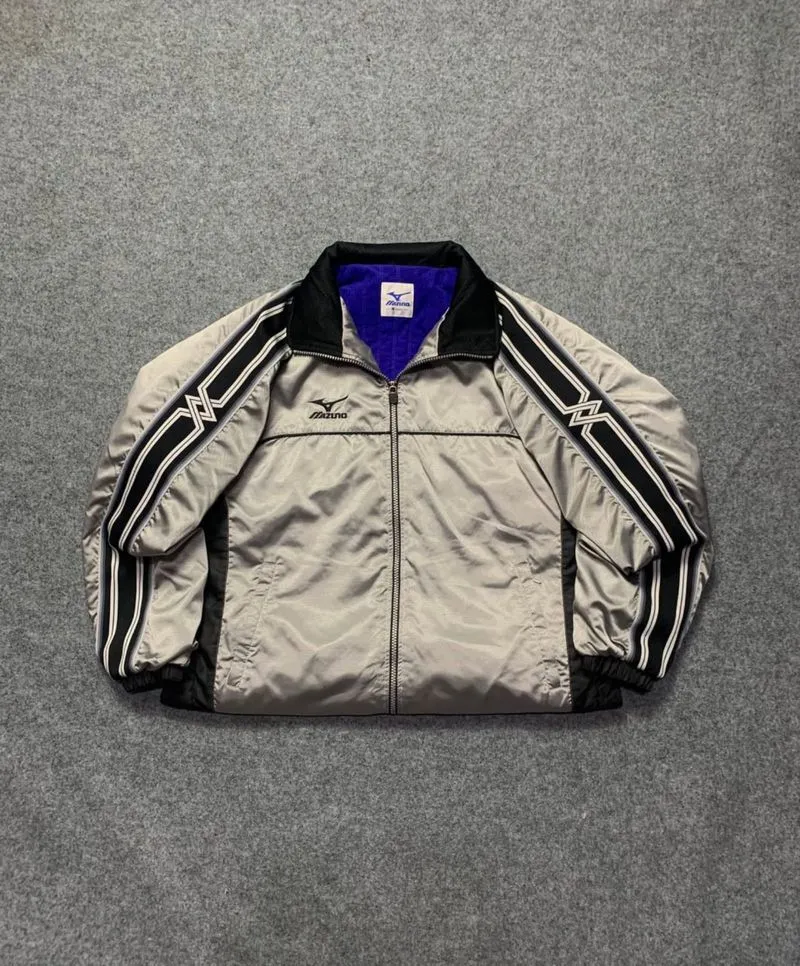 Mizuno Streetwear Sportswear Bomber jacket Pria gray photo 1