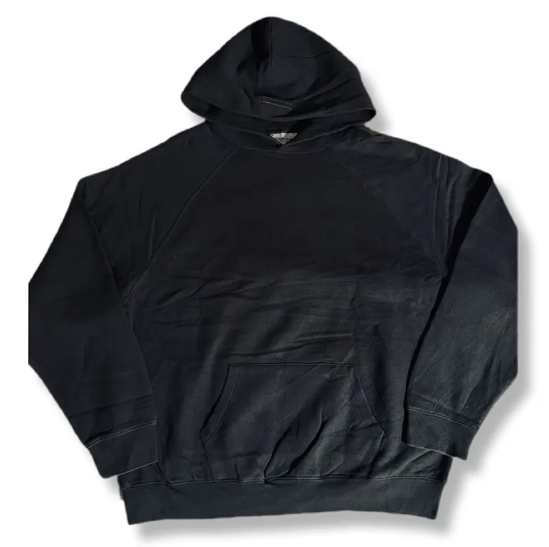 FOG FEAR OF GOD ESSENTIAL BLACK ON BLACK HOODIE | OUTERWEAR  photo 1