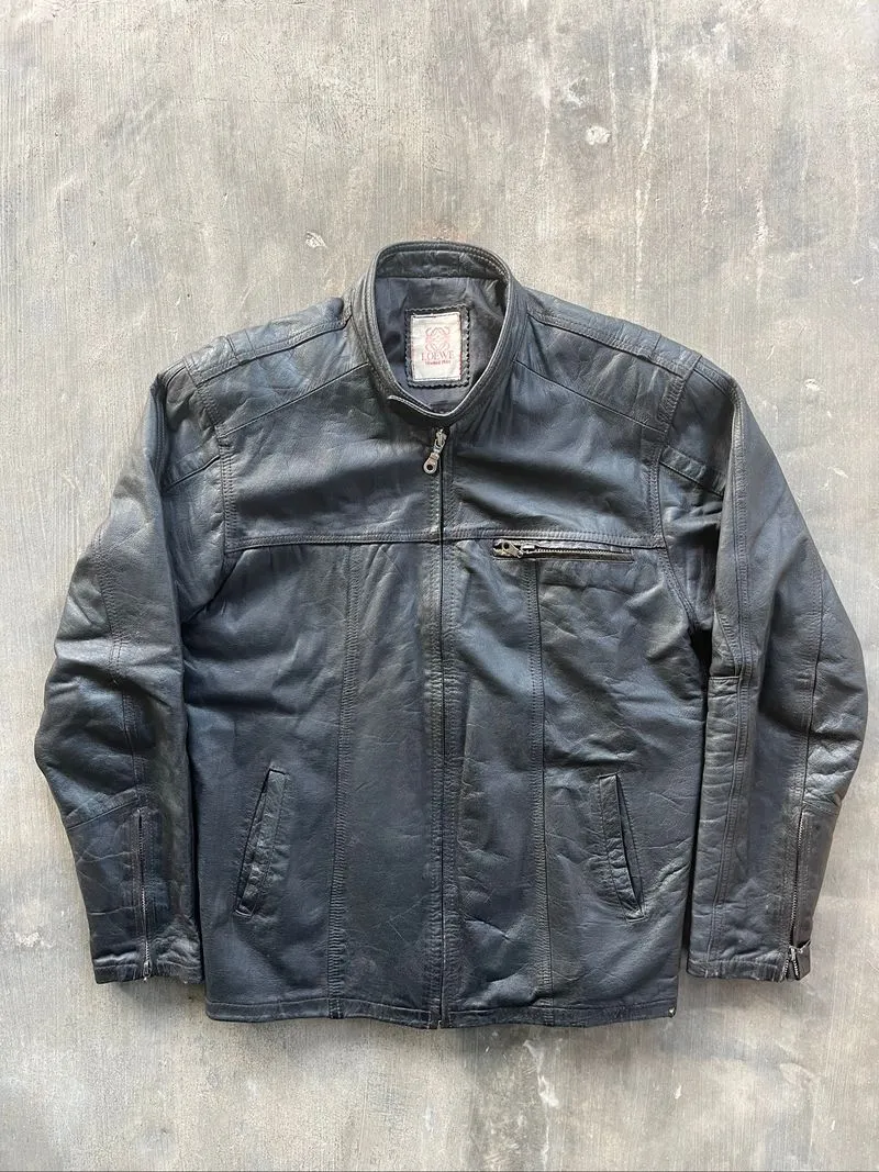 LOEWE LEATHER JACKET VINTAGE 80s photo 1