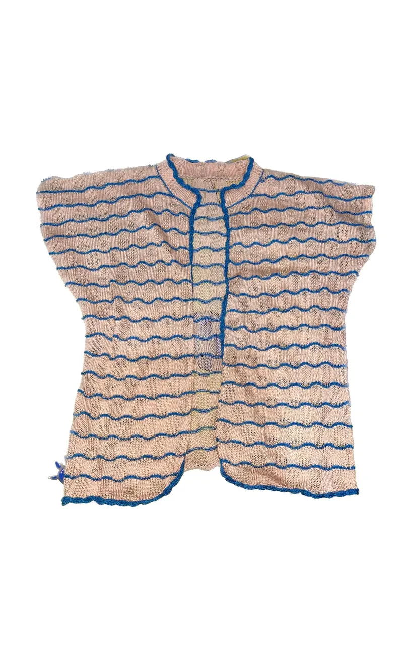 Casual Gilet Wanita pink blue photo 1