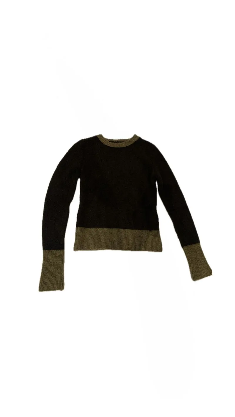ZARA Vintage Casual Sweater Wanita khaki brown photo 1