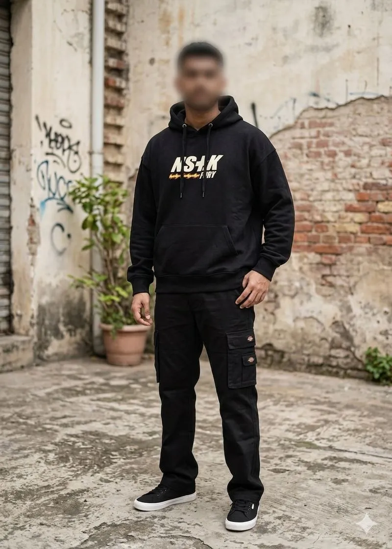 Hoodie Nasty Kick Like Fury Black Style Luxury photo 1