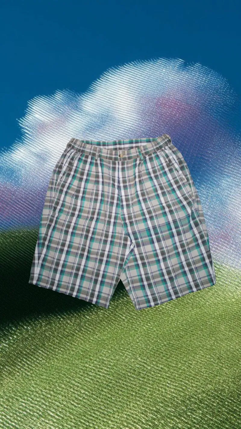 short plaid pants photo 1