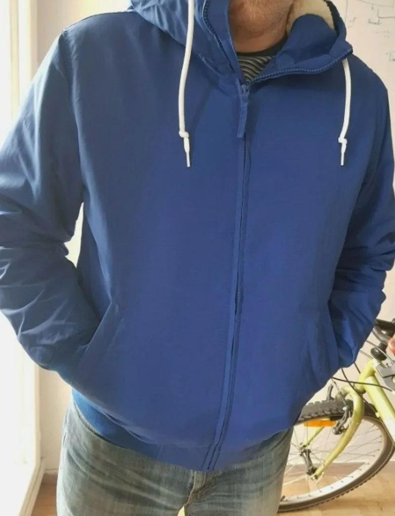 Vintage Rare LEVIS Hoodie Jacket Blue Denim Size L photo 1