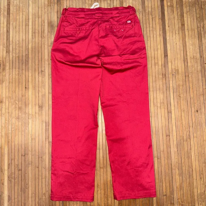 DICKIES SKATEBOARDING RED WORK WEAR STRETCH PANTS photo 1