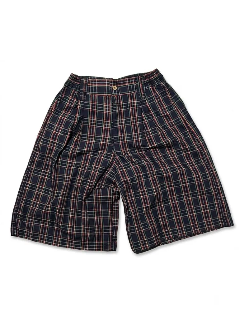 Vintage Y2k Jorts Pleated Plaid Shorts photo 1
