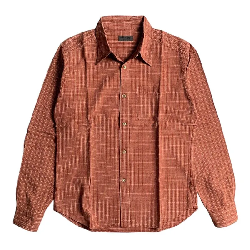 Japanese brand Streetwear Casual Formal shirt Pria orange photo 1