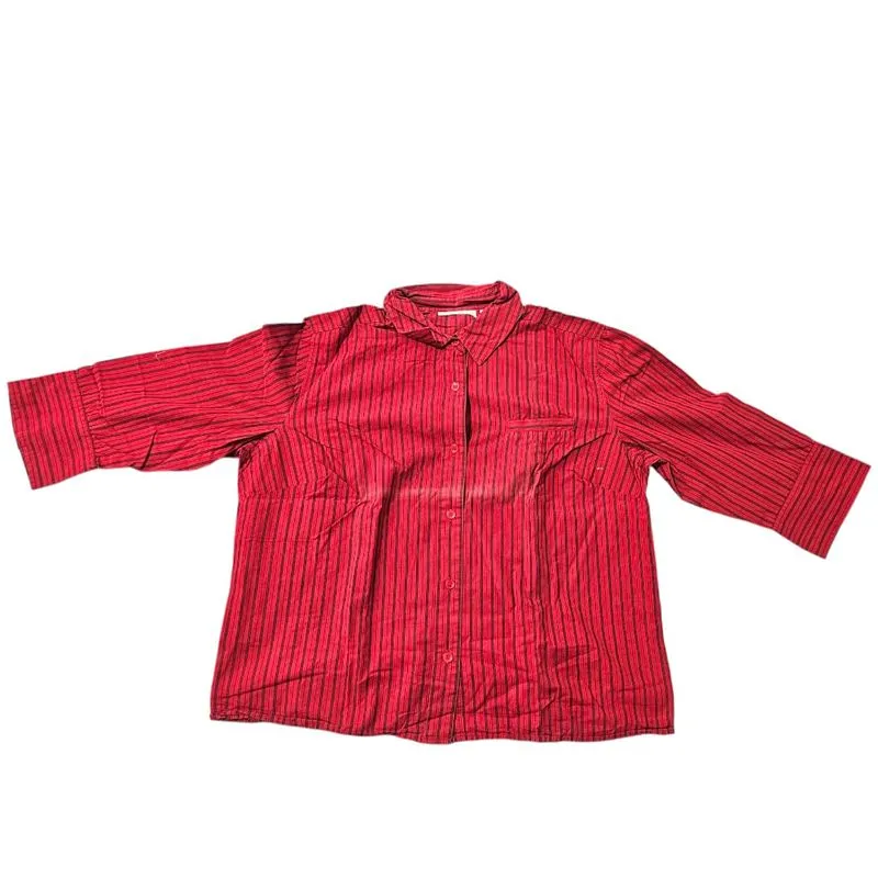 Casual T-shirt Wanita red black photo 1