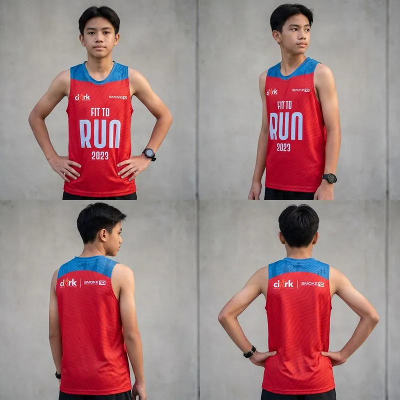 Singlet Running Anak Laki-laki Remaja/ Pria Dewasa Kutung XS photo 1