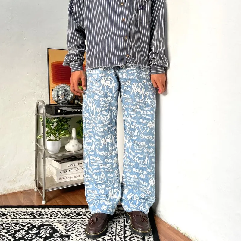 MEDM Denim baggy graffiti Fursten japanese photo 1