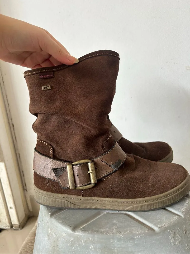 Boots Brown Pferdefreunde | Need Upcycling photo 1