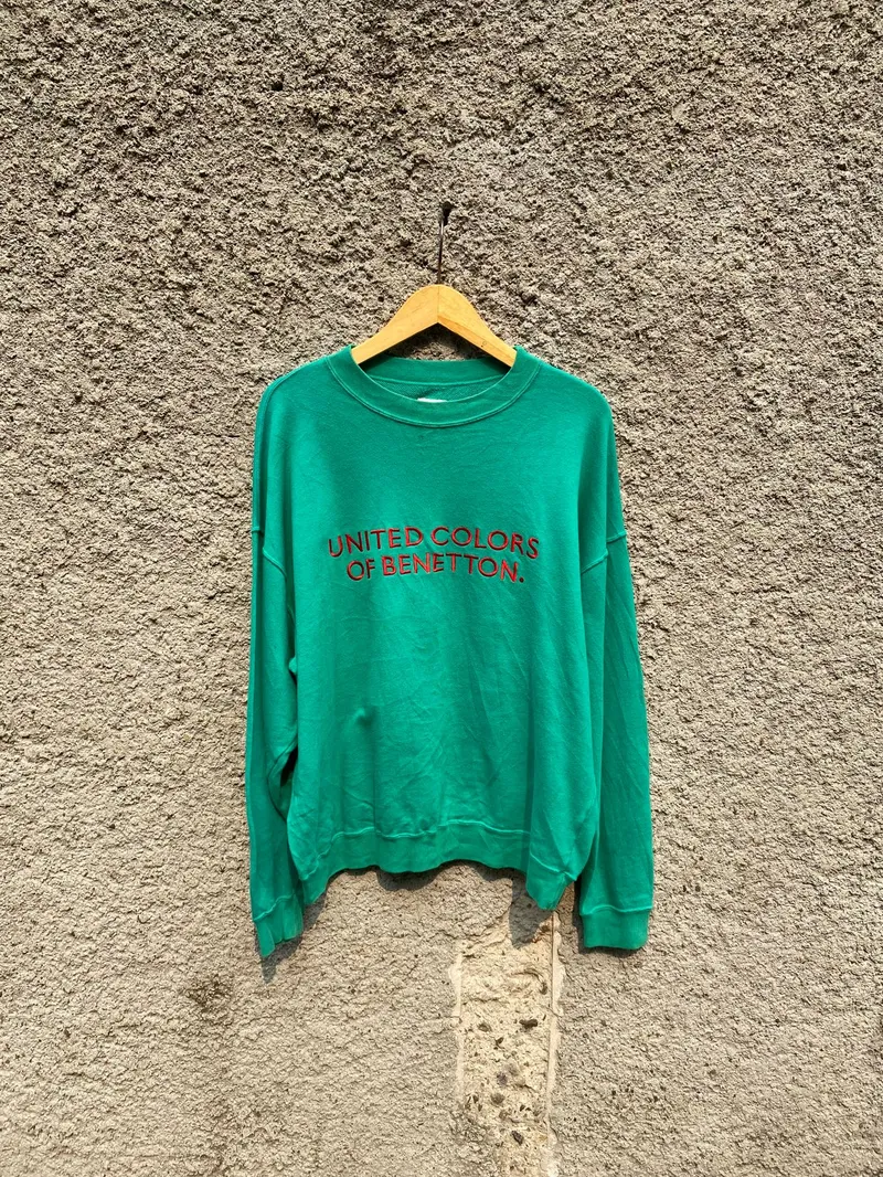 United Colors of Benetton Casual Sweatshirt Pria green photo 1