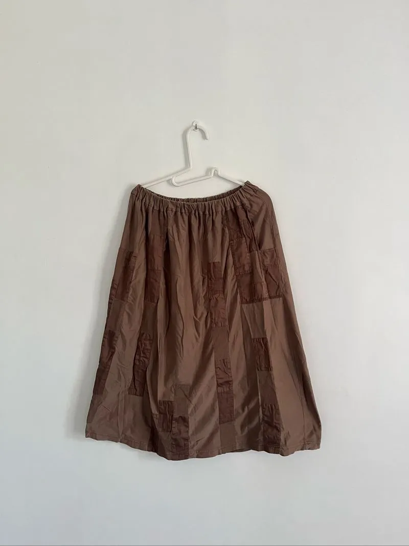 Vintage Plantation By Issey Miyake Patchwork Maxi Skirt photo 1