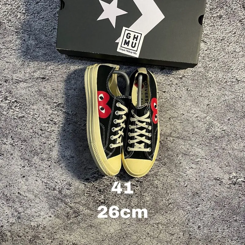Converse CDG Low Black White photo 1