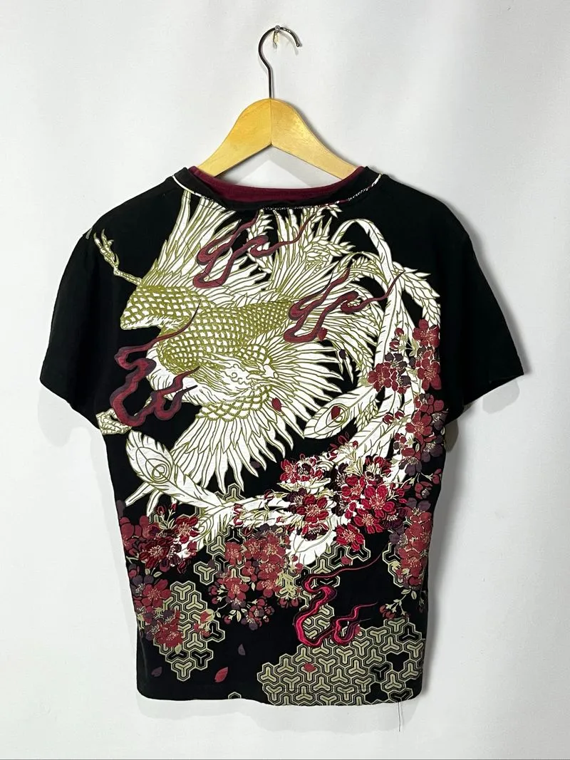 Bullet noise henley shortsleeve embroidered sukajan photo 1