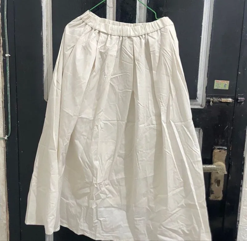rok wanita warna putih photo 1