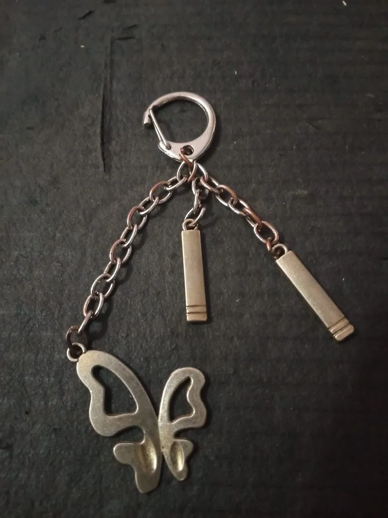 Vintage Keychain Butterfly photo 1