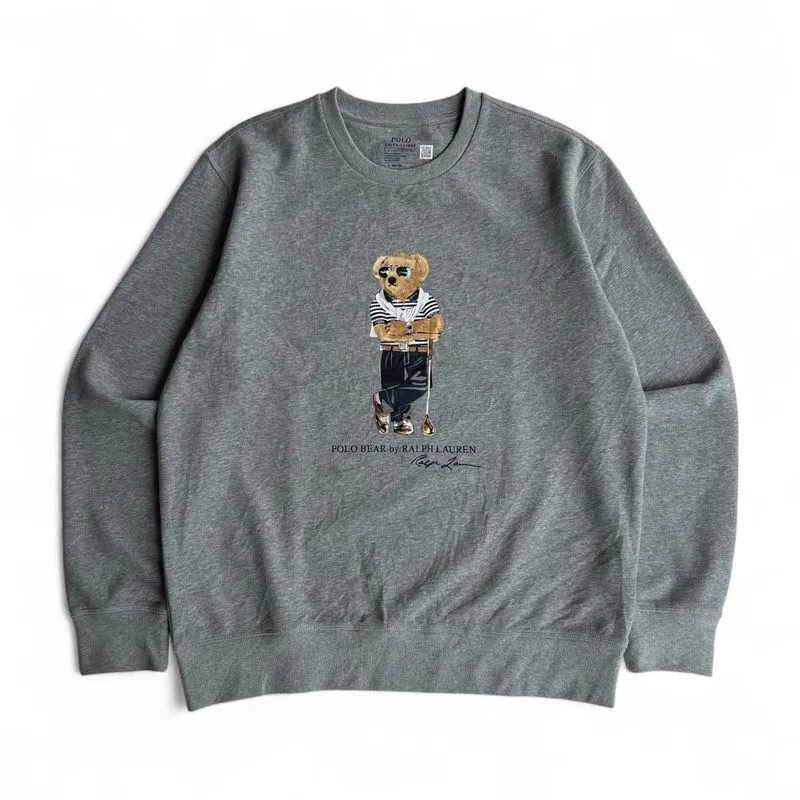 Polo Ralph Lauren Streetwear Avant Garde Sweatshirt Pria gray photo 1