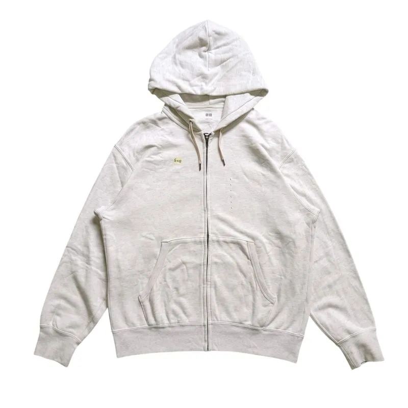 UNIQLO ZIP HOODIE OFF WHITE / L photo 1