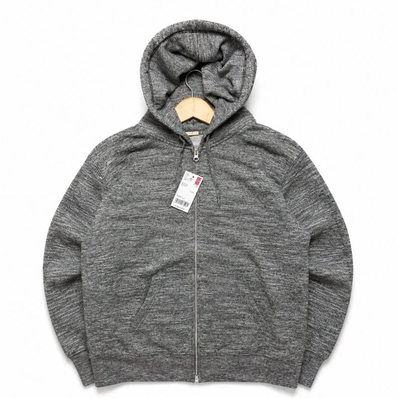 Uniqlo by GU Double ZIP HOODIE GREY / XL photo 1