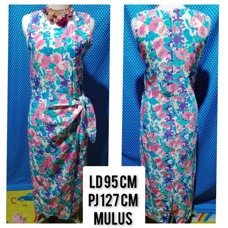 Casual Maxi dress Wanita blue photo 1