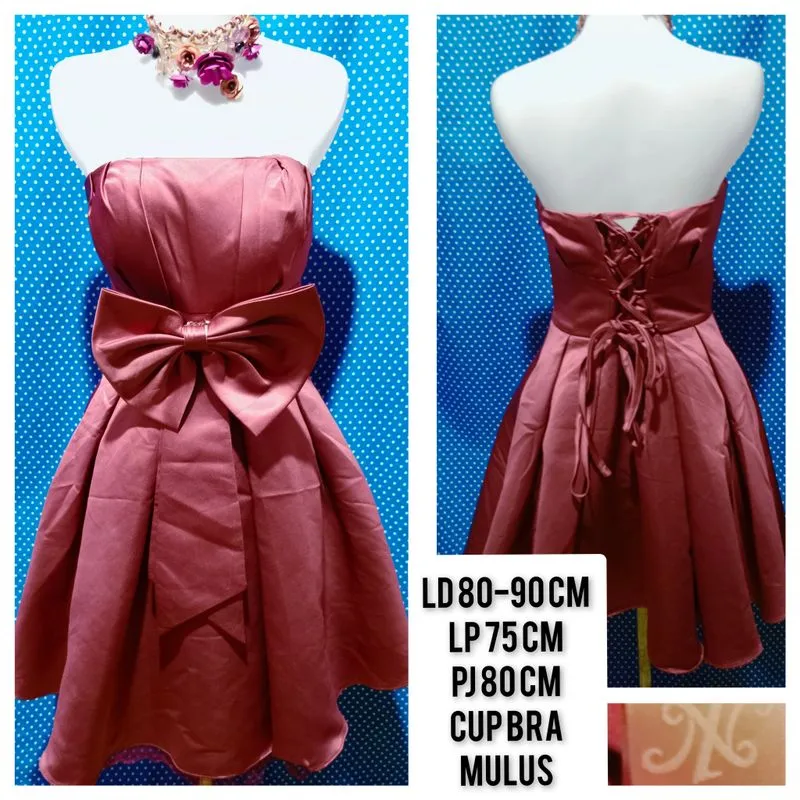 Casual Shirt dress Wanita red photo 1